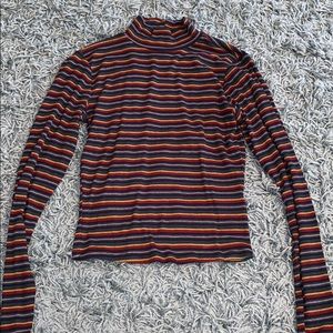 Garage Striped Turtleneck